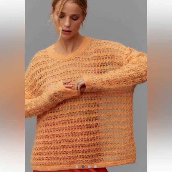 Anthropologie Sweaters - NWT Anthropologie Pilcro Wool Blend Open Stitch Sweater
